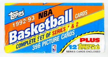 1992-93 Topps NBA Basketball Complete Set - 396 Cards