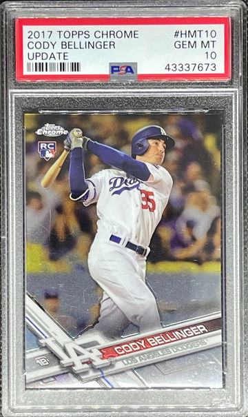 2017 Topps Chrome Update #HMT10 Cody Bellinger PSA 10