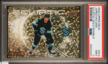 2023 Upper Deck Jared McCann #EC-4 Sparkle Parallel/Variety Insert PSA 9