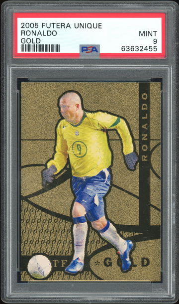 2005 Futera Unique Gold /820 Ronaldo PSA 9 Brazil