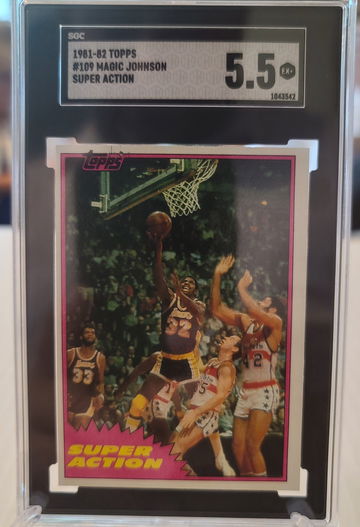 1981-82 Topps Magic Johnson SGC 5.5
