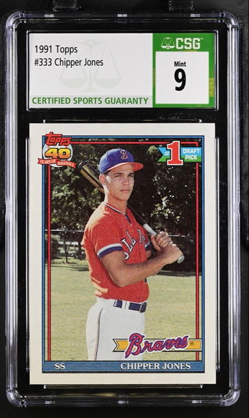 1991 Topps Chipper Jones #333 Mint