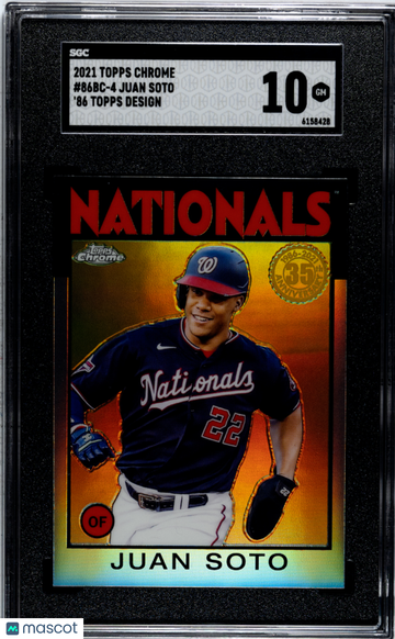 2021 Topps Chrome Juan Soto #86BC-4 SGC 10