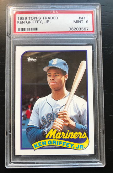 1989 Topps Traded 41T Ken Griffey Jr PSA 9