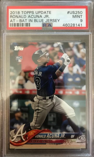 2018 Topps Update Ronald Acuna Jr #US250 PSA 9