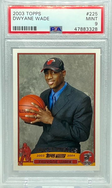 2003 Topps Dwyane Wade PSA 9 Mint Rookie RC
