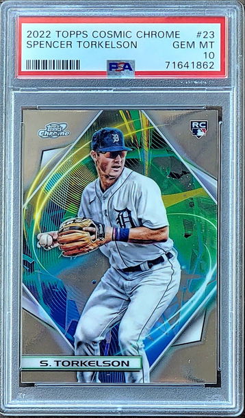 2022 SPENCER TORKEL Topps Cosmic Chrome PSA 10 POP 69 Rookie RC #23