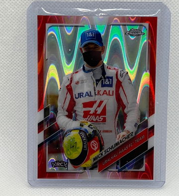 2021 Topps Chrome Forumla 1 Red Wave Mich Schumacher #51 5/5