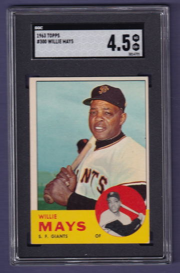 1963 Topps #300 Willie Mays SGC 4.5