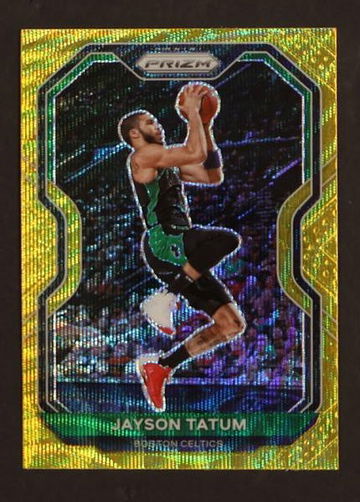 2021 Panini Prizm #119 Jayson Tatum Gold Wave
