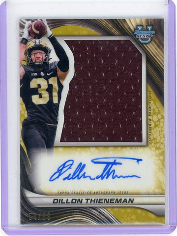 2024 Bowman Best Dillon Thieneman #PJA-DT Auto Patch /99