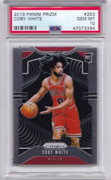 Coby White 2019 Prizm PSA 10 