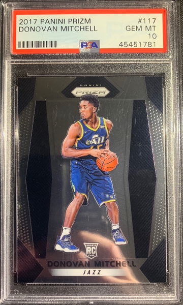 Donovan Mitchell 2017 Panini Prizm PSA 10 RC 