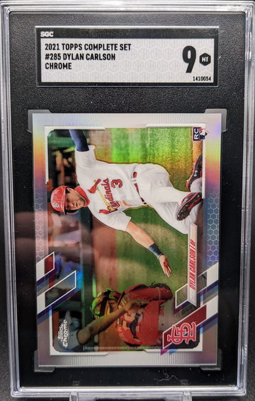 2021 Topps Complete Set Dylan Carlson 285 Chrome Cardinals