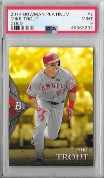 2014 BOWMAN PLATINUM GOLD #2 PSA 9 MINT