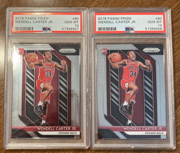 2018 prizm Wendell Carter Jr psa 10 Lot 