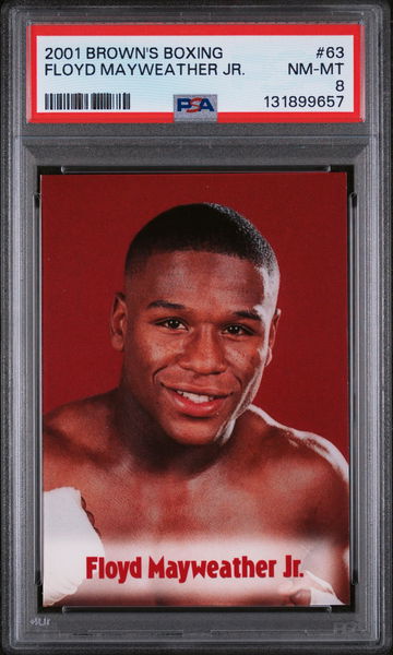 2001 Brown's Boxing Floyd Mayweather #63 PSA 8
