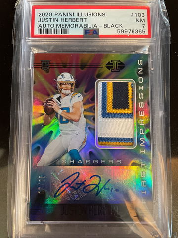 2020 Illusions Justin Herbert Auto Memorabilla/25