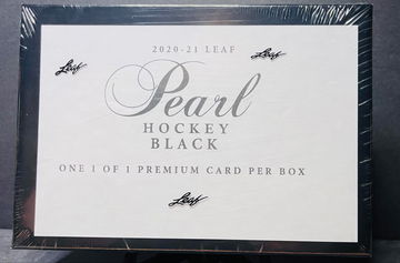 2020 - 21 Leaf Pearl Hockey Black 1/1 edition only 125 boxes produced 