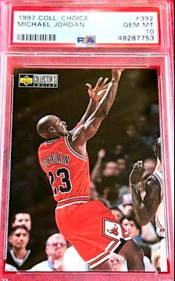 1997 Upper Deck UD Collector's Choice Michael's Magic 392 Michael Jordan Chicago Bulls PSA 10 Gem Mint