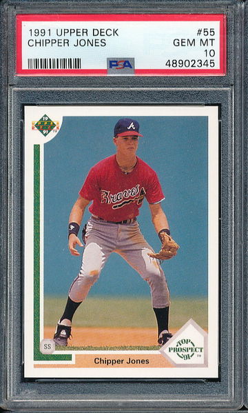1991 Upper Deck Chipper Jones PSA 10