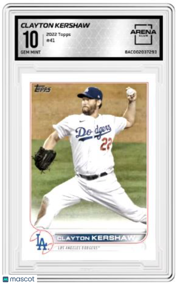 2022 Topps Clayton Kershaw #41 Arena Club 10
