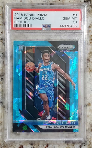2018 Prizm Blue Ice HAMIDOU DIALLO /99 PSA 10