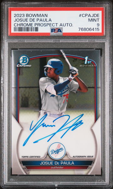 2023 Bowman Chrome Josue De Paula #CPA-JDE Auto PSA 9
