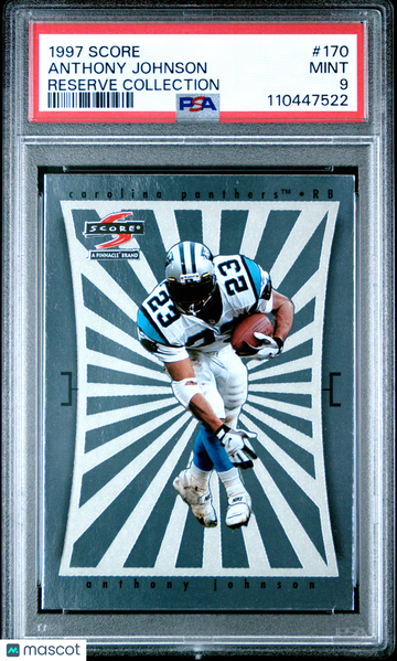 1997 Score Anthony Johnson #170 Reserve Collection PSA 9