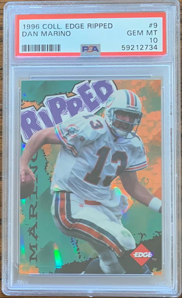 1996 Collector's Edge Ripped Dan Marino PSA 10 POP 8!