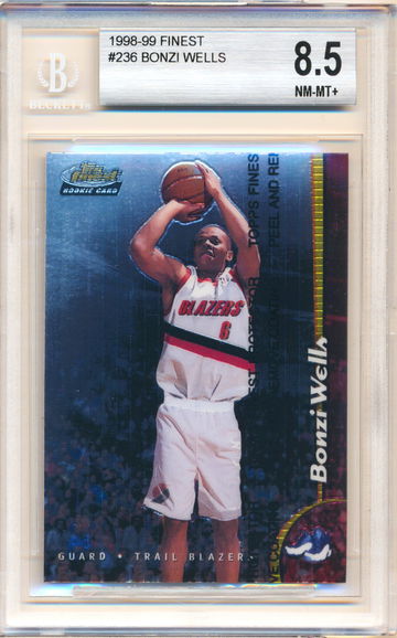 1998 Topps Finest #236 Bonzi Wells Rookie