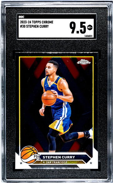 2023-24 Topps Chrome #30 Stephen Curry SGC 9.5