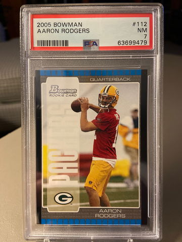 2005 Bowman Aaron Rodgers PSA 7