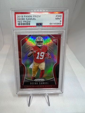 2019 panini prizm Deebo Samuel red retail rc psa 9 ssp