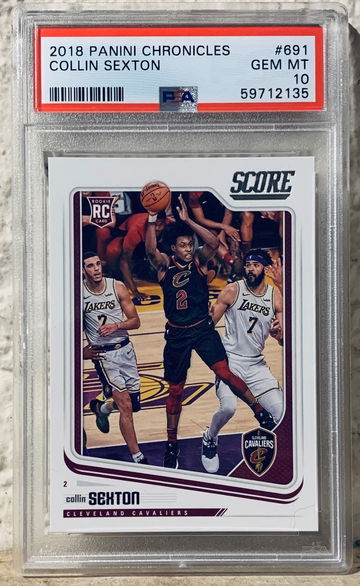 2018 Panini chronicles Collin Sexton RC  #691 PSA Gem Mint 10