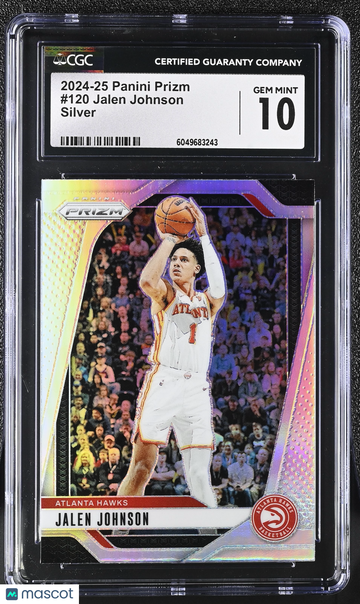 2024-25 Panini Prizm Jalen Johnson #120 Silver CGC 10
