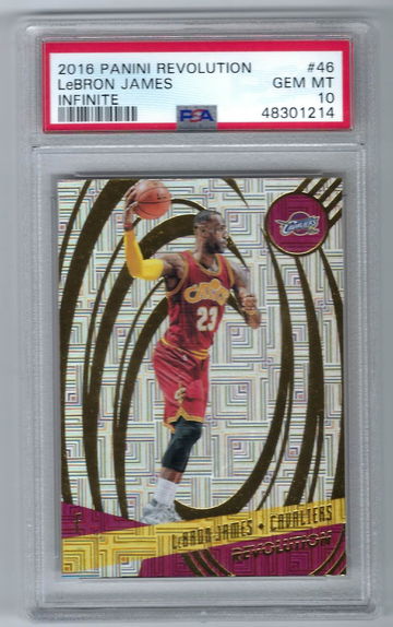 2016 Panini Revolution LeBron James 46 Infinite PSA 10 Cavs Lakers