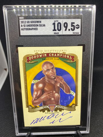 2012 UD Goodwin A-SI Anderson Silva Auto SGC 9.5  