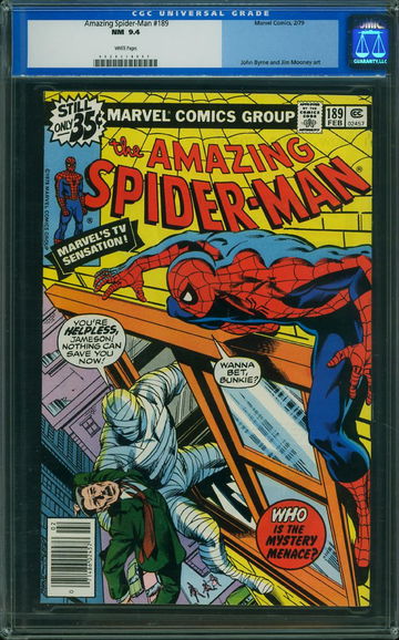 AMAZING SPIDER-MAN #189, CGC 9.4 NM