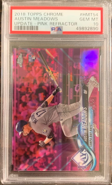 2018 Topps Chrome Austin Meadows #HMT54 PSA 10