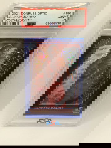 Scottie Barnes 2021-22 Optic Blue Velocity Prizm Rated Rookie #186 RC PSA 9