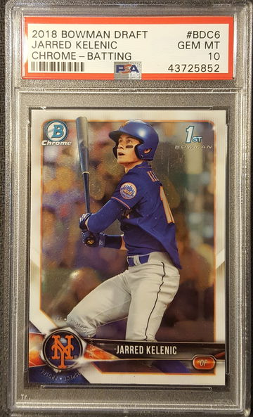 2018 Bowman Chrome Jarred Kelenic PSA 10 New York Mets