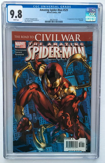 AMAZING SPIDER-MAN #529 CGC 9.8 1st IRON SPIDER-SUIT! FREE S/H.