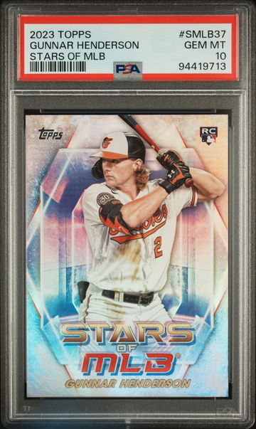 2023 Topps Stars of MLB Gunnar Henderson #SMLB37 RC PSA 10