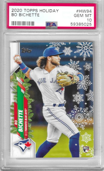 2020 Topps Holiday Bo Bichette PSA 10