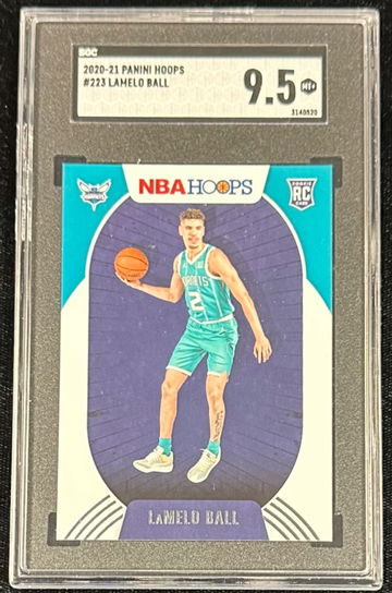 2020 NBA Hoops LaMelo Ball Rookie #223 SGC 9.5
