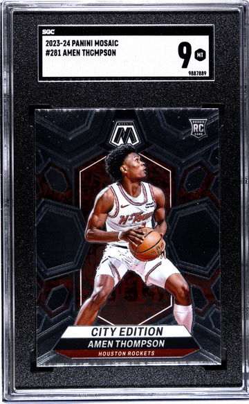 2023-24 Panini Mosaic #281 Amen Thompson SGC 9