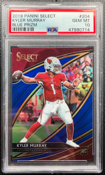 2019 Panini Select Kyler Murray RC Field Level Blue Prizm 58/75 #204 PSA 10