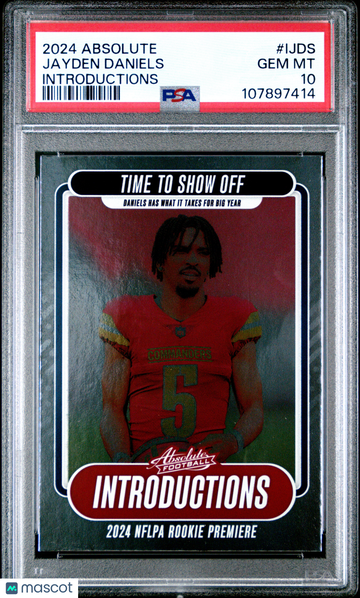 2024 Panini Absolute Introductions Jayden Daniels #IJDS PSA 10