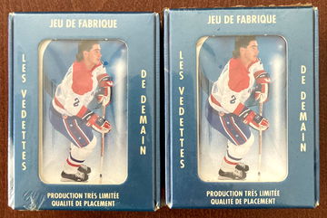 2 (two) French 1991 Ultimate Draft Hockey sets